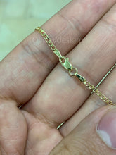 14K Solid Yellow Gold Cuban 2.00MM Link Chain Necklace 16" 18" 20" 22" 24" 26" 28" 30" ,Layering Chain , Everyday Minimal Chain, 14K Gold